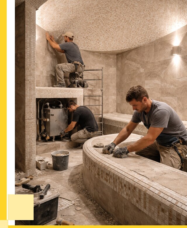 Монтаж хамамов под ключ в Оренбурге от 254225 р. ЭриданРнб