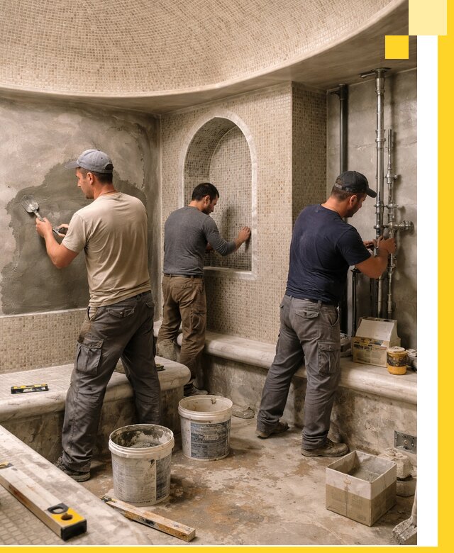 Профессиональный монтаж хамамов под ключ в Оренбурге с гарантией