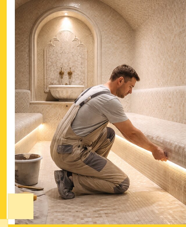 Отделка хамамов под ключ в Оренбурге от 5593 р. | ЭриданРнб