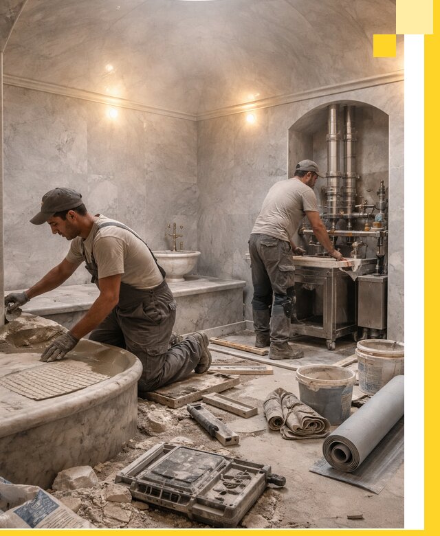 Строительство турецких бань хаммам под ключ в Оренбурге