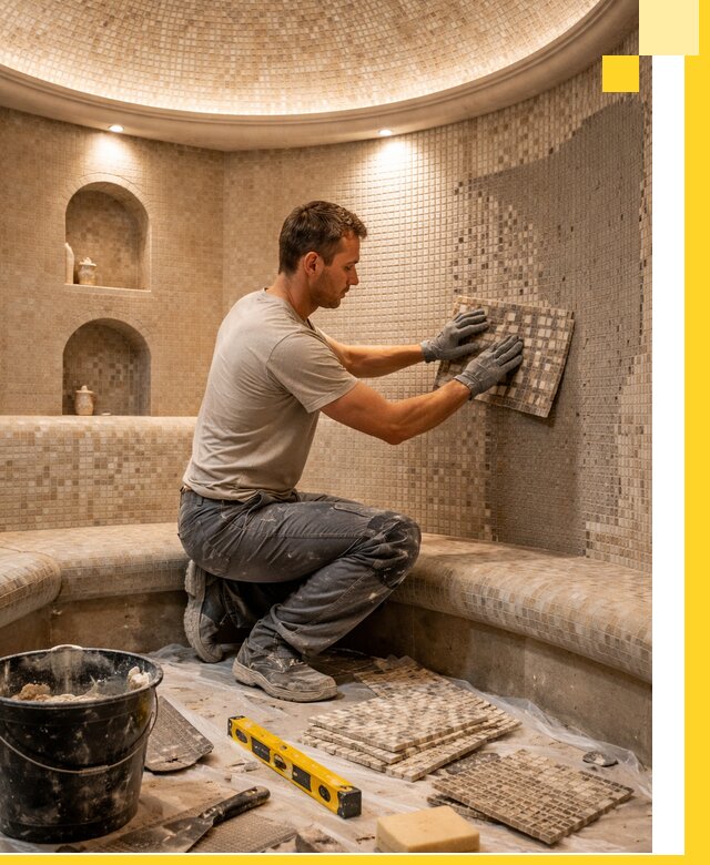 Устройство и монтаж домашнего хамама под ключ в Оренбурге