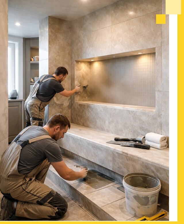 Профессиональное строительство хамама в квартире в Оренбурге