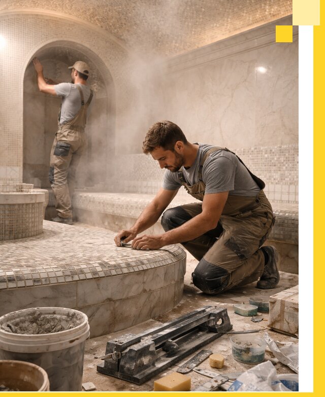 Профессиональный дизайн хамама и SPA под ключ в Оренбурге