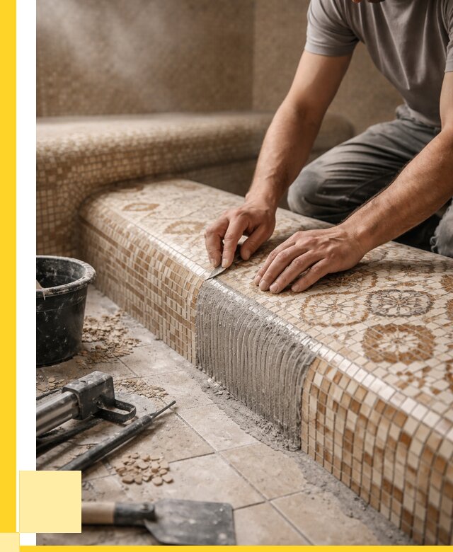 Плитка для хамама под ключ в Оренбурге от 3559 р. | ЭриданРнб